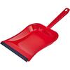 Dustpan with rubber lip metal lacquered